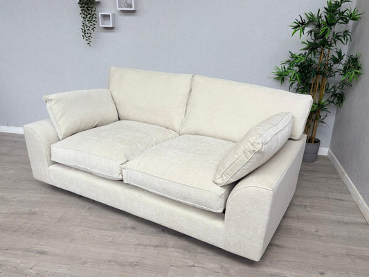 NEXT - STAMFORD Large 3 Seater Grand Sit Sofa, Fine Chenille Oyster - RRP £1,450
