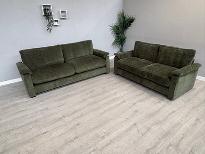 Furniture Village BOXY Fabric 3 + 2 Seater Mini Arm Sofa Set - RRP £3690