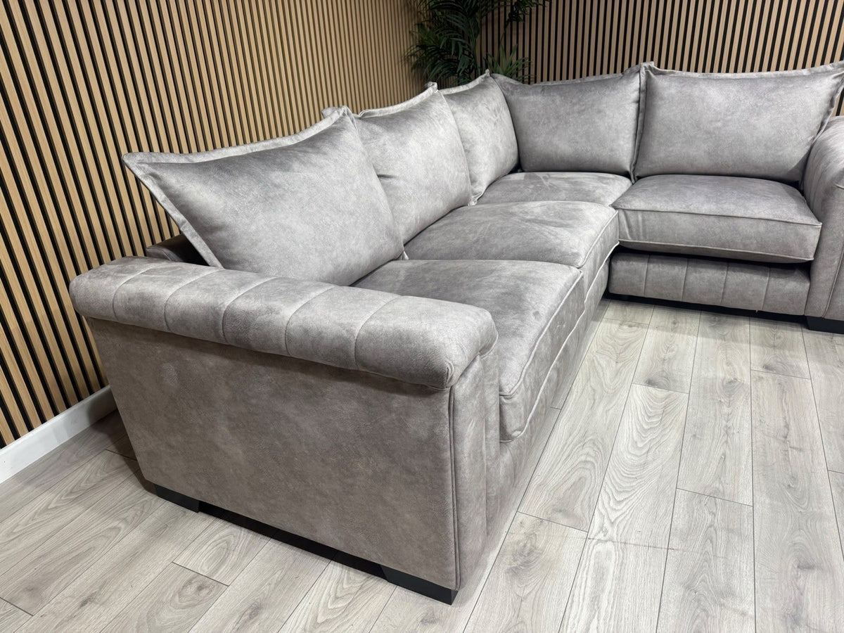 DFS DOLCIE Formal Back Fabric 3 Corner 1 Sofa - RRP £2,359