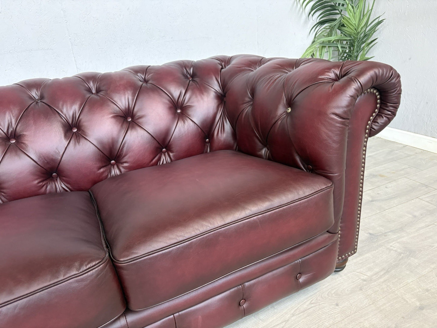 F.V. At The Helm Shackleton Leather Chesterfield 4 Seater Sofa - RRP £2,895