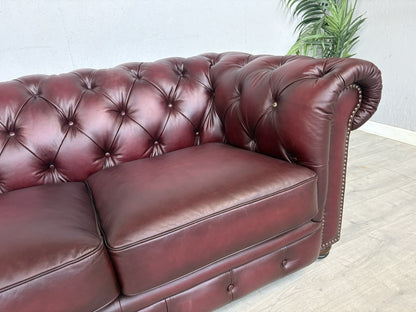F.V. At The Helm Shackleton Leather Chesterfield 4 Seater Sofa - RRP £2,895