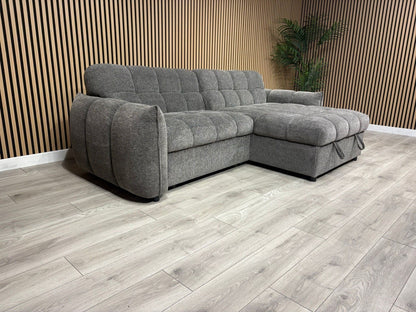 CAMDEN Premium Fabric RHF or LHF Chaise Sofa Bed with Storage - RRP £1595