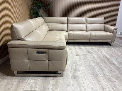 Furniture Village MOET Large Leather Power Recliner Corner Sofa - RRP £4,495