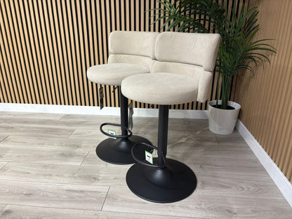 NEXT Sample - Brushed Velvet Cream Bar Stool