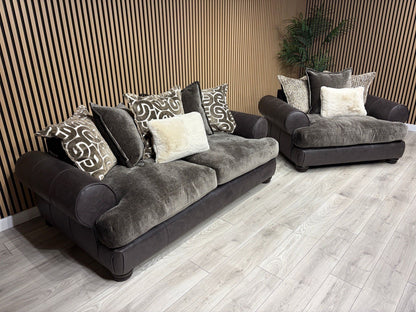 Viscount Fabric 3 Seater Sofa + Love Chair Set - RRP £3898 (PRE ORDER 6-8 WEEKS)