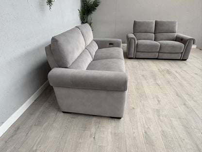 Furniture Village NIXON Fabric 3+2 Seater Power Recliner Sofa Set - RRP £2,290