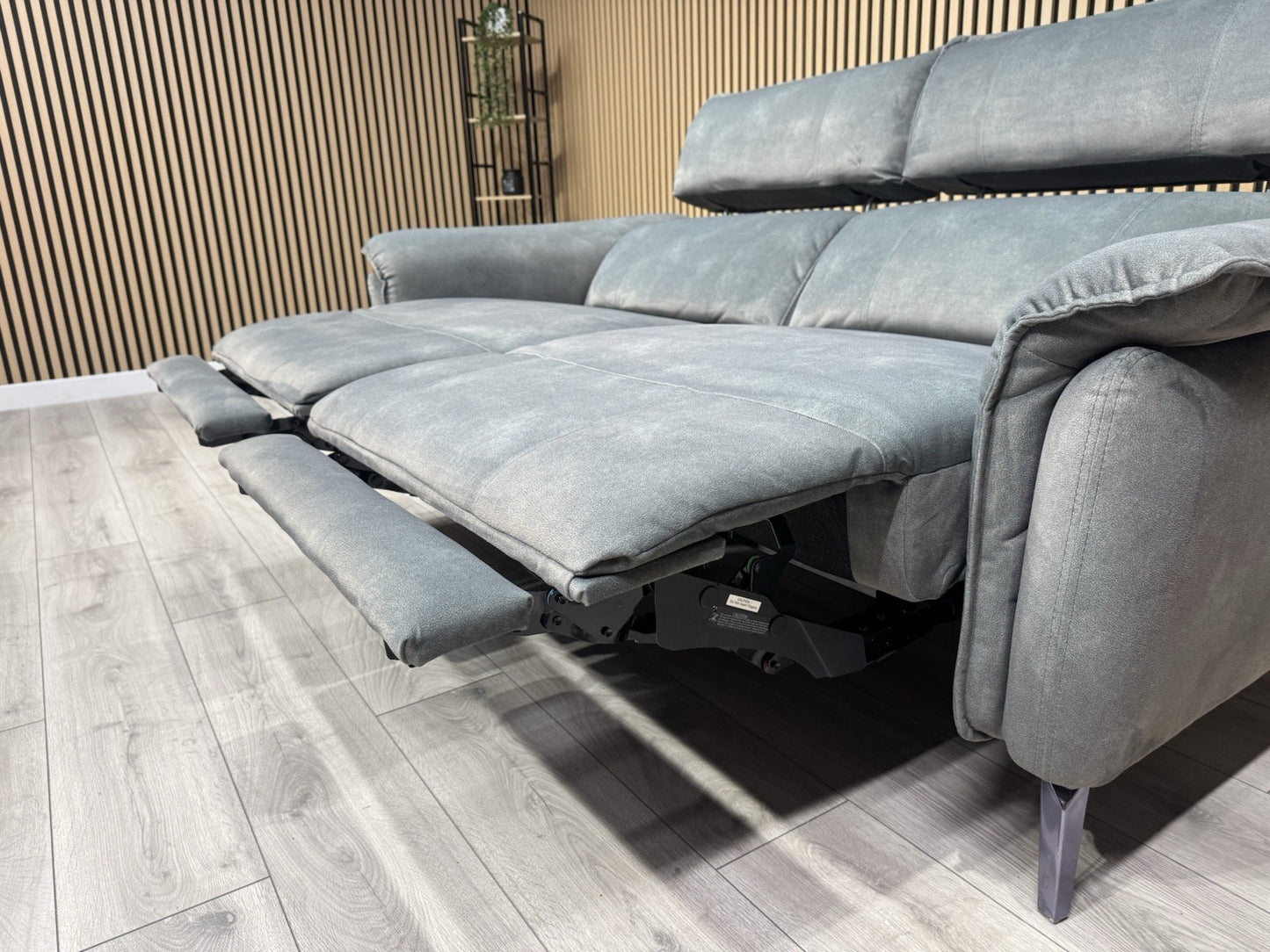 Furniture Village JUDE Fabric 3 Seater Power Recliner Sofa, Fern - RRP £2,195