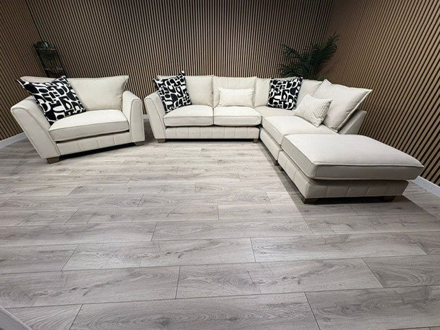 F.V Mariah Style Corner Sofa & Love Chair - Different Combinations Available