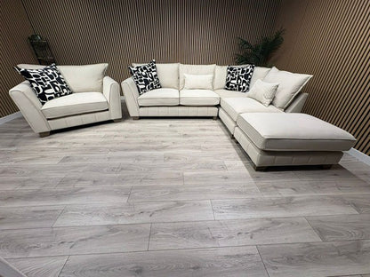 F.V Mariah Style Corner Sofa & Love Chair - Different Combinations Available
