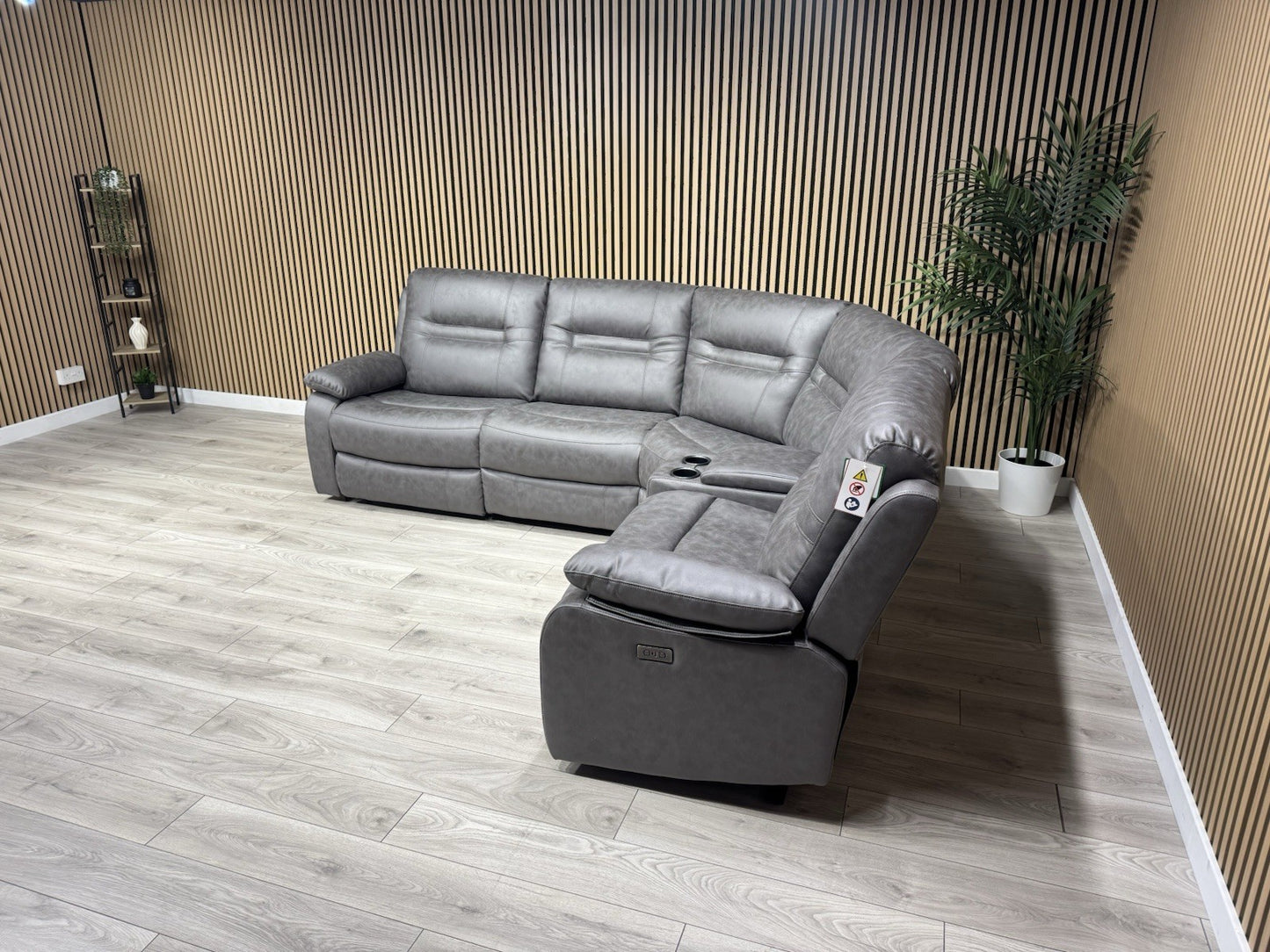 DFS Model Fabric Modular Corner Sofa + Console, Power Recliners - RRP £2,599