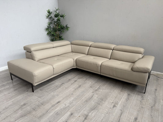F. Village Nicoletti THERON Large Leather Power Recliner Corner Sofa - RRP £6145