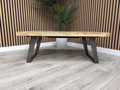 NEXT Sample - Geo Mango Wood Coffee Table - RRP: £559