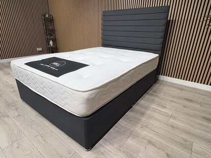 5ft Durham Bed Set, Inc Base + Headboard + Mattress (Storage Options Available)