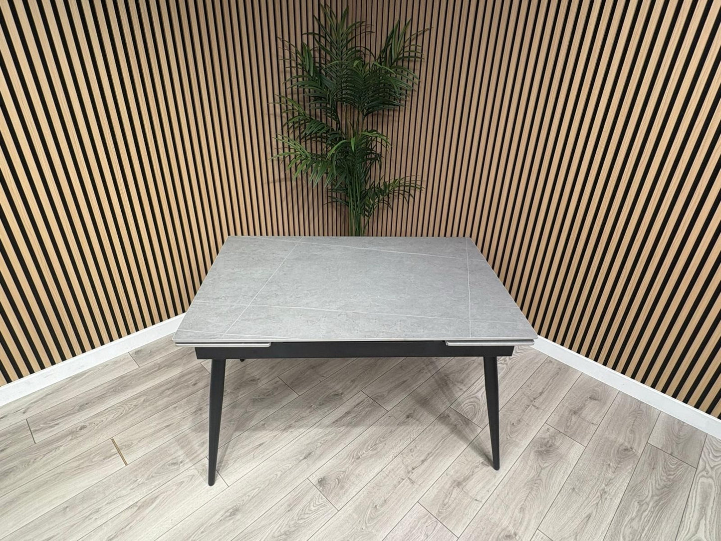 NEXT Sample - Verona Slate Effect Extendable Dining Table  - RRP £599