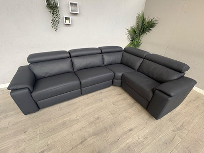 Furniture Village - Nicoletti Davide Small Leather Corner Static  - £4745