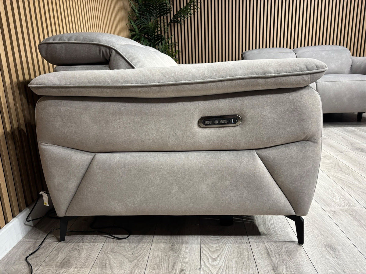 Furniture Village EZRA Style Fabric Power Recliner 3+2 Seater Sofas - RRP £3290