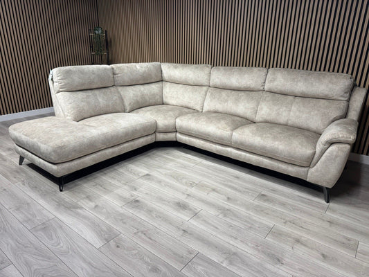 Furniture Village CONTEMPO Fabric LHF Open End Chaise Corner Sofa - RRP £2,295