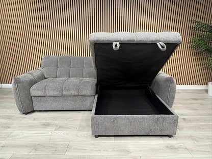 CAMDEN Premium Fabric RHF or LHF Chaise Sofa Bed with Storage - RRP £1595