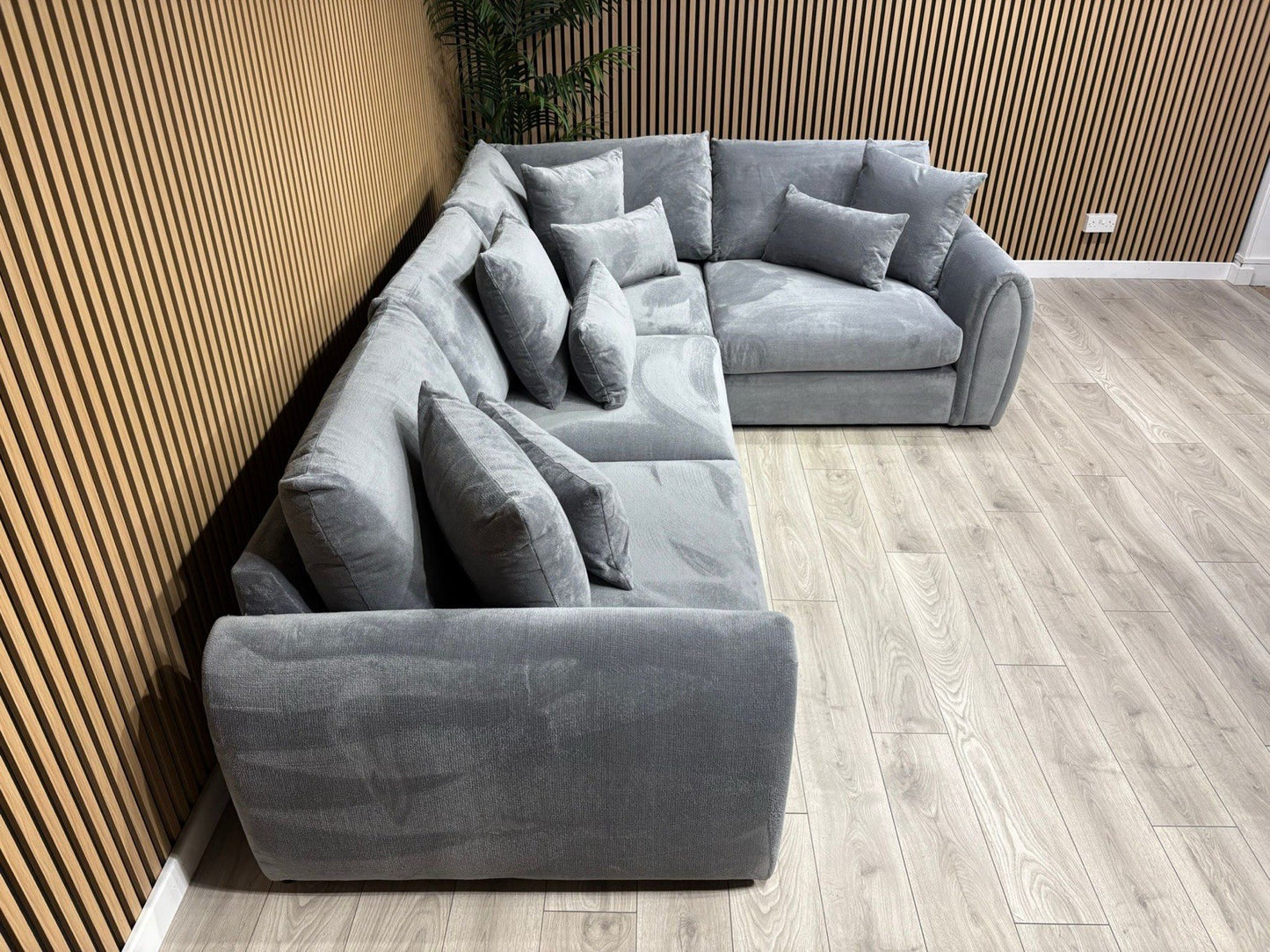 Sofology MARBLE ARCH Style Fabric RHF Corner Sofa, Grey - RRP £3,599