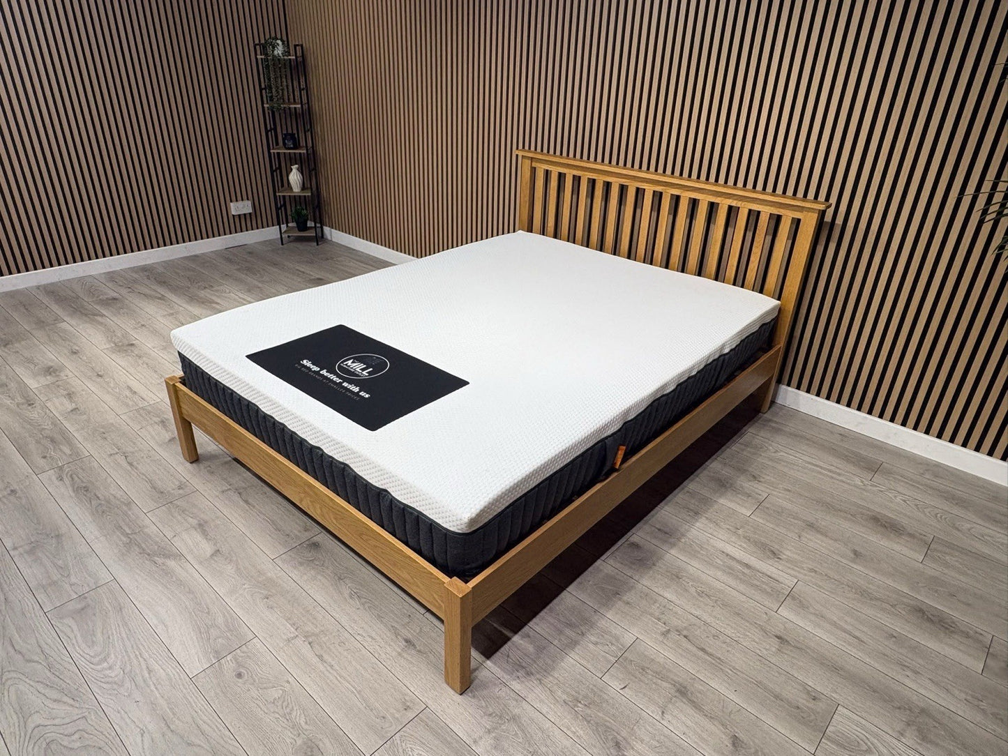 5ft Kingsize Wooden Bed Frame + Emma Original Mattress Set