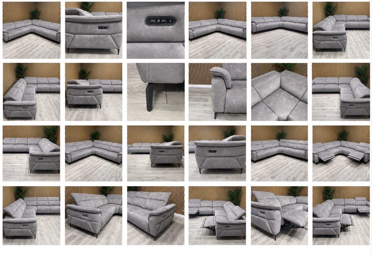 Furniture Village MOET Style Large Fabric Power Recliner Corner - RRP £4,495