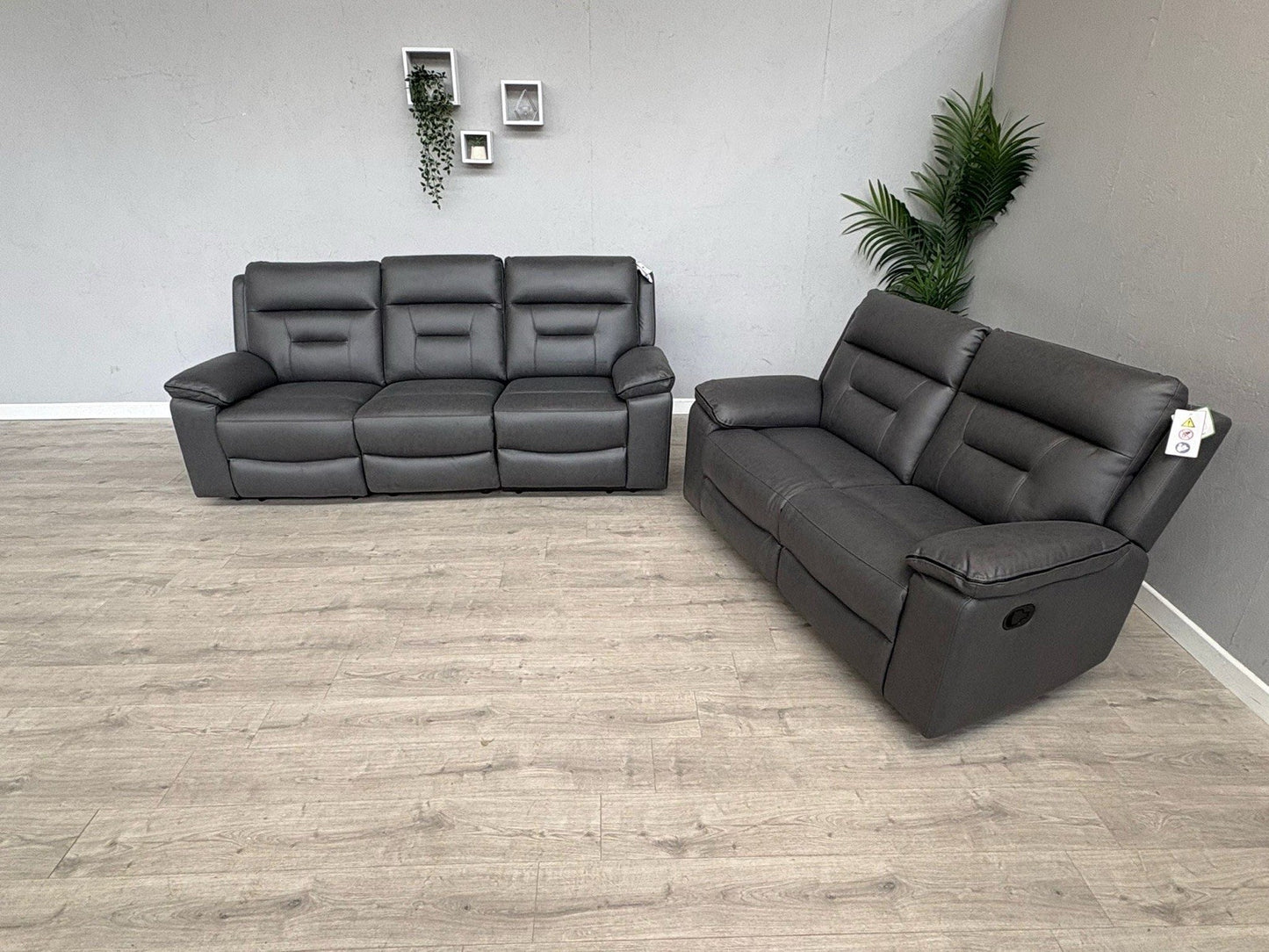 DFS New Braylan 3 Seater + 2 Seater Fabric Manual Recliner Sofa Set - RRP £1778