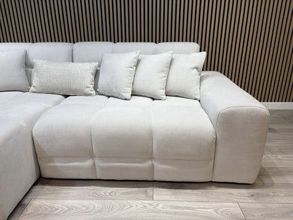EVE CLOUD Large Fabric 3 Seater LHF/RHF Chaise Corner Sofa - RRP £2,299
