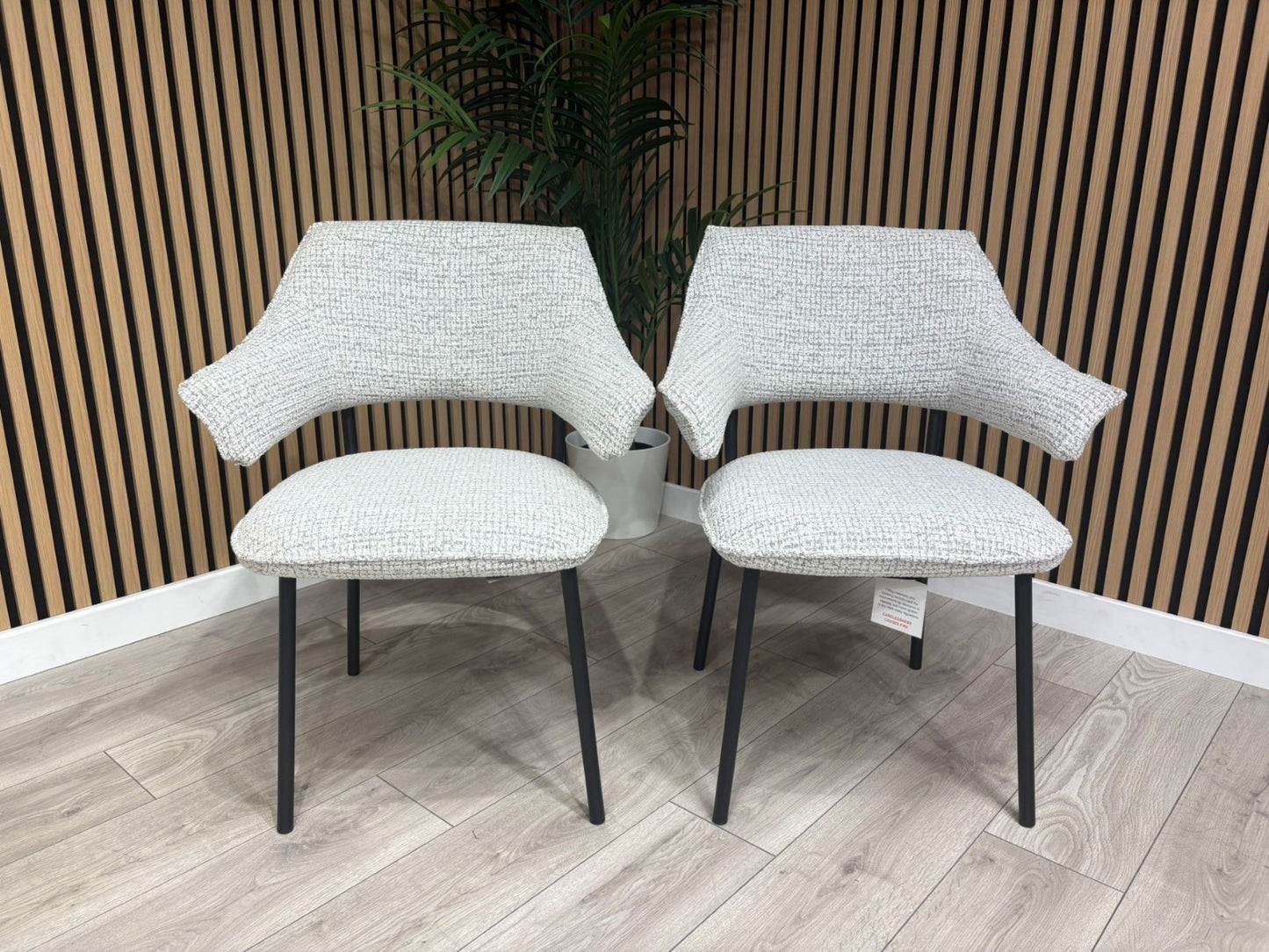 NEXT Sample - Textured natural dining chairs