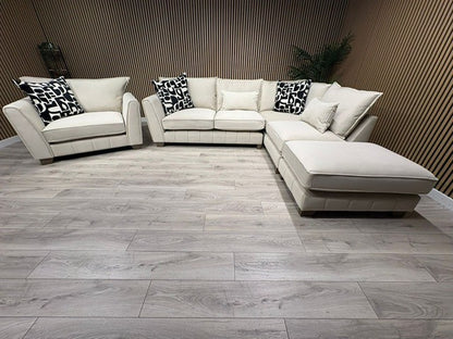 F.V Mariah Style Corner Sofa & Love Chair - Different Combinations Available