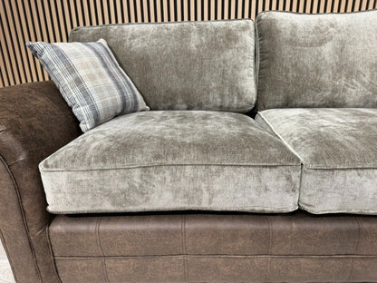 Oakfurnitureland DARWIN 2 Corner 2 Large Fabric Corner Sofa - RRP £2899
