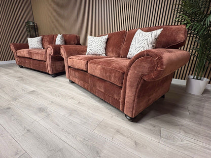 New BLENHEIM Fabric 3 Seater + 2 Seater Sofa Set - RRP £2990