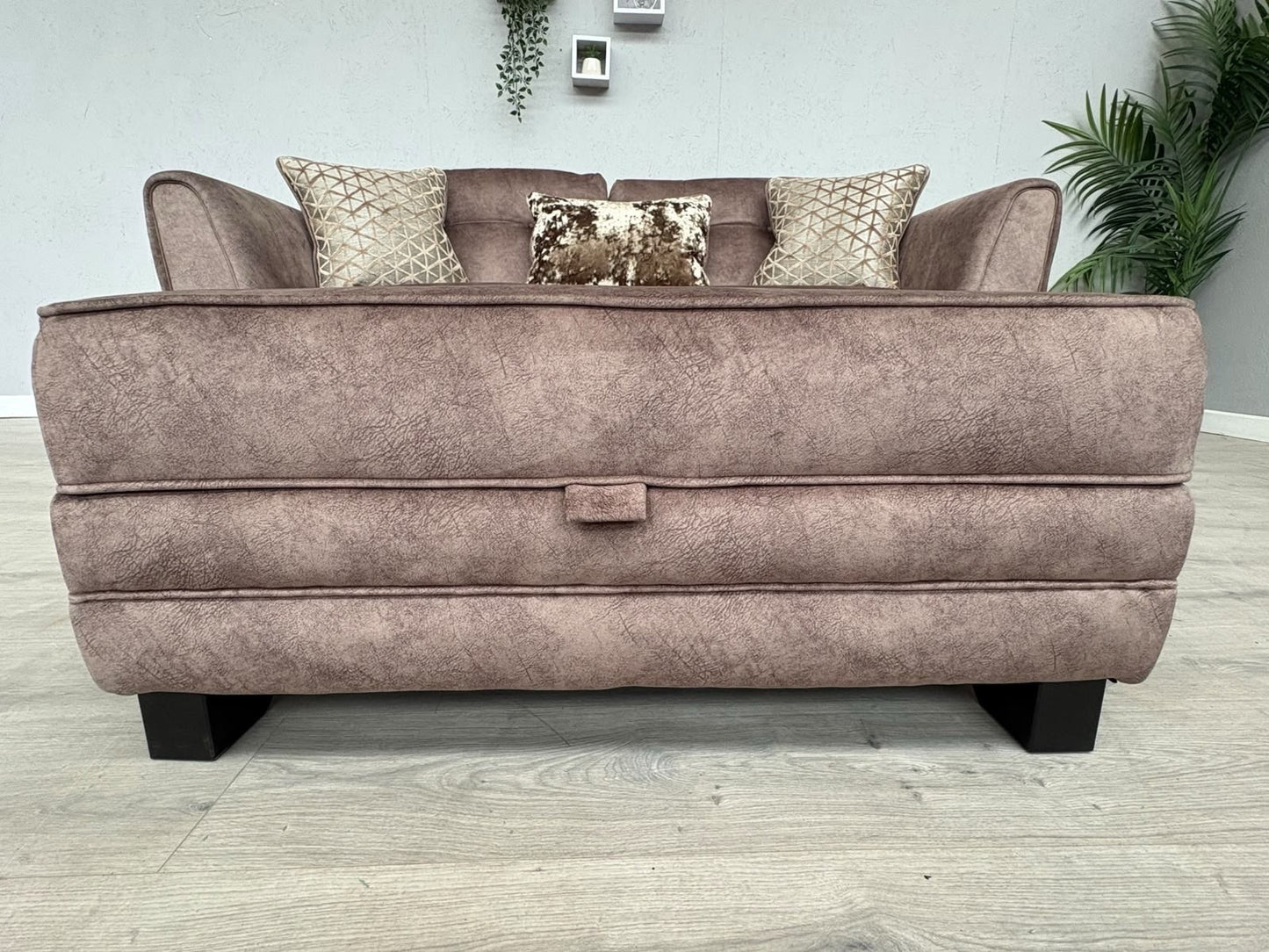 F.V MARIAH 3 Seater Fabric Classic Back Sofa + Storage Footstool - RRP £2590