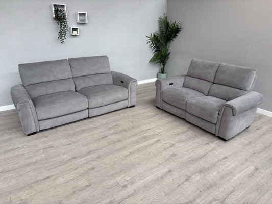 Furniture Village NIXON Fabric 3+2 Seater Power Recliner Sofa Set - RRP £2,290