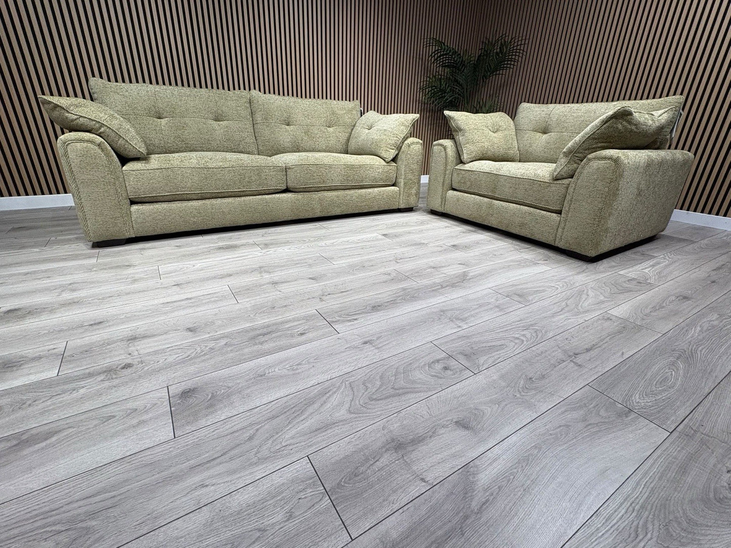 Davina Fabric Large 3 Seater Sofa + Love Chair Set - RRP £2698
