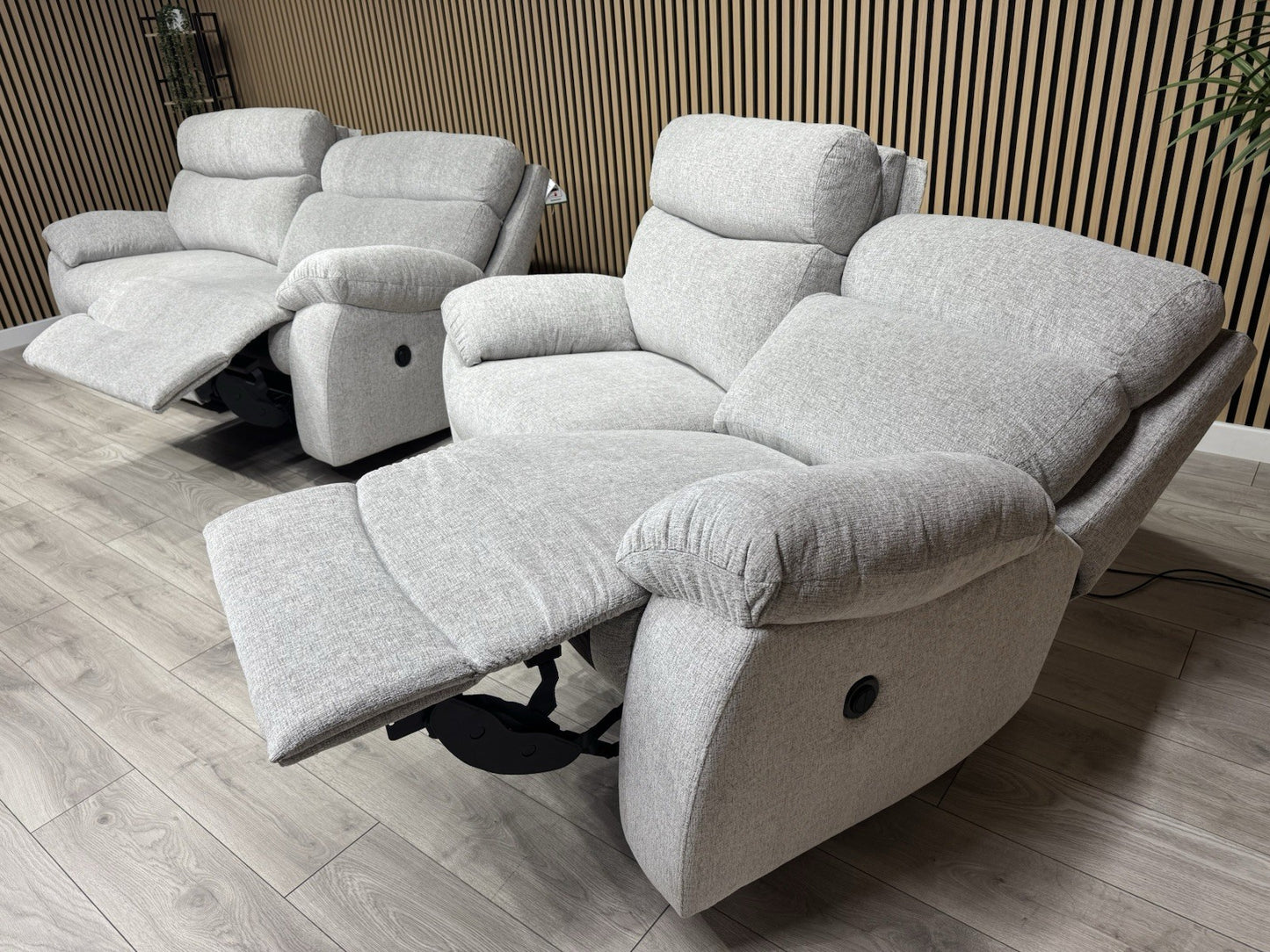 SCS - CLOUD Fabric Power Recliner 3 + 2 Seater Sofa Set - RRP £2998