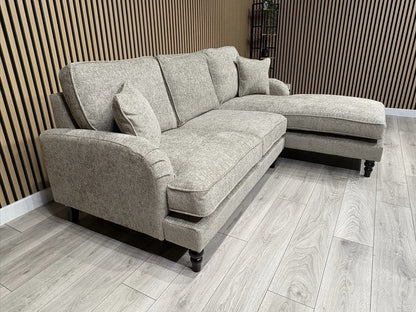 Laura Ashley LYNDEN Style Fabric 3 Seater RHF Chaise Corner Sofa - RRP £2625