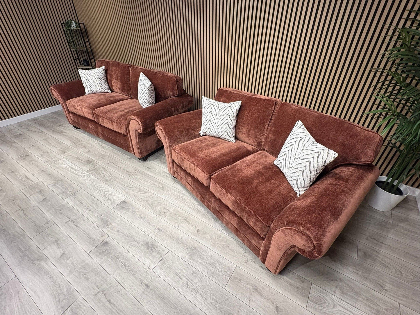 New BLENHEIM Fabric 3 Seater + 2 Seater Sofa Set - RRP £2990