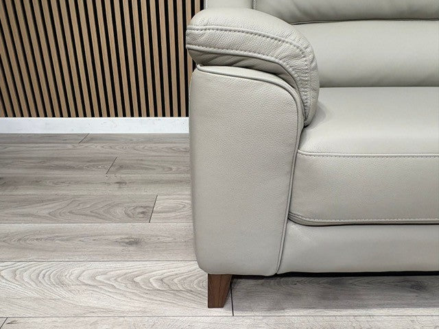 John Lewis Sample BELLA Leather Sofa, Pearl - Different Combinations Available