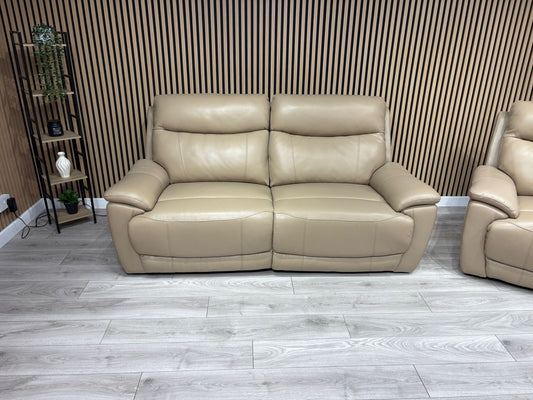 Furniture Village SLOANE Leather 3 Seater Power Recliner Sofa - RRP £1,395
