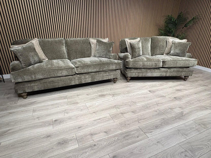 Laura Ashley HERITAGE Style Fabric 3 Seater + 2 Seater Sofa Set - RRP £3,500