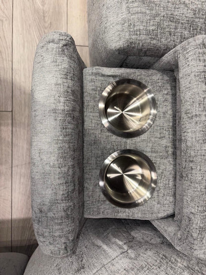 SOHO Fabric Modular 2 Corner 2 Console Sofa Set, Power Recliners - RRP £2,995
