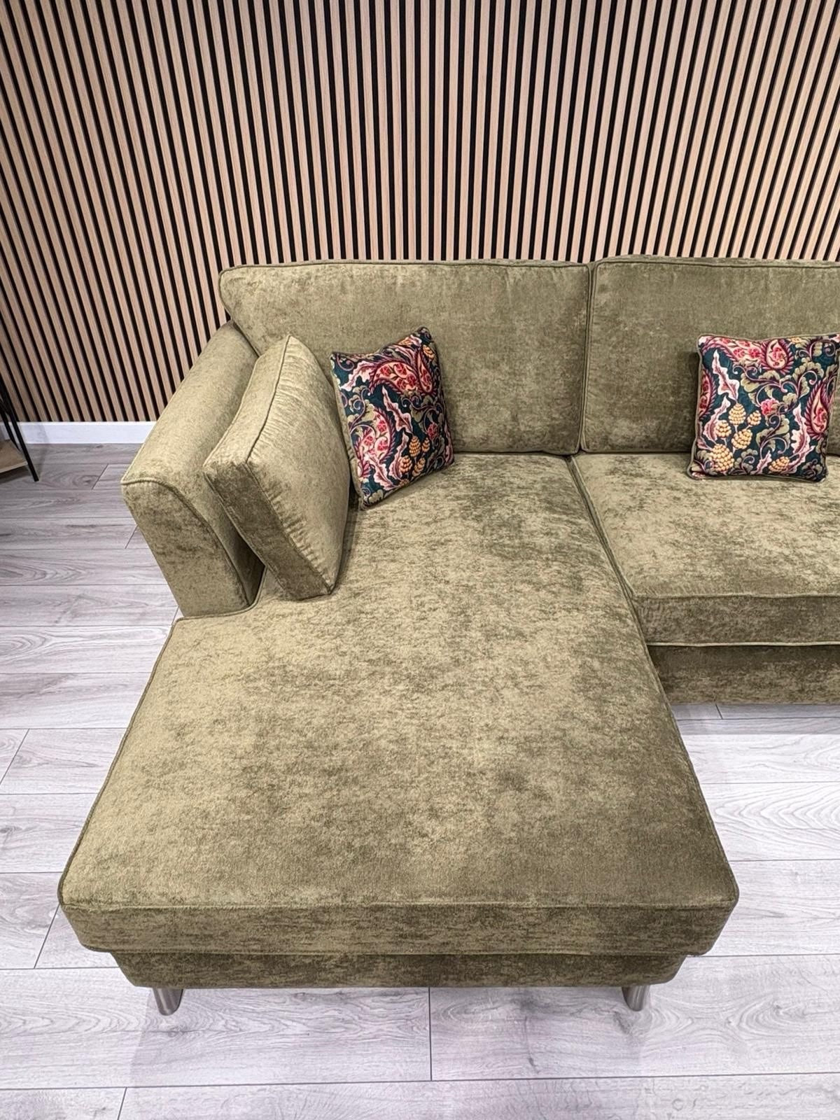 Furniture Village SASHA Fabric Large LHF Chaise Corner Sofa - RRP £3,295
