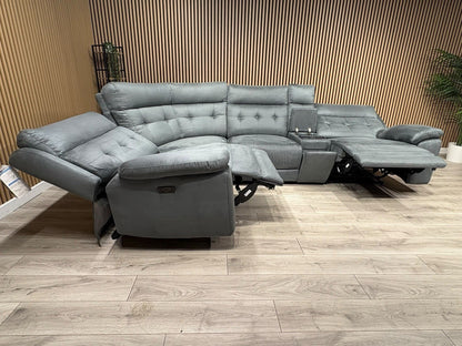 SCS Belford 1 Corner 3 Power Recliner Sofa with Media Console - RRP £2599