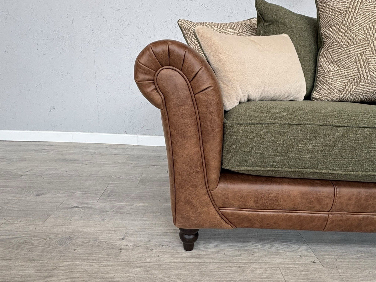 CHATSWORTH Farmhouse Style Fabric 3 Seater Sofa + Armchair Set RRP £3390