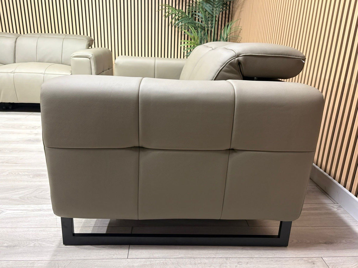MARELLA 3 Seater + 2 Seater Power Recliner Leather Sofa Set RRP £4399