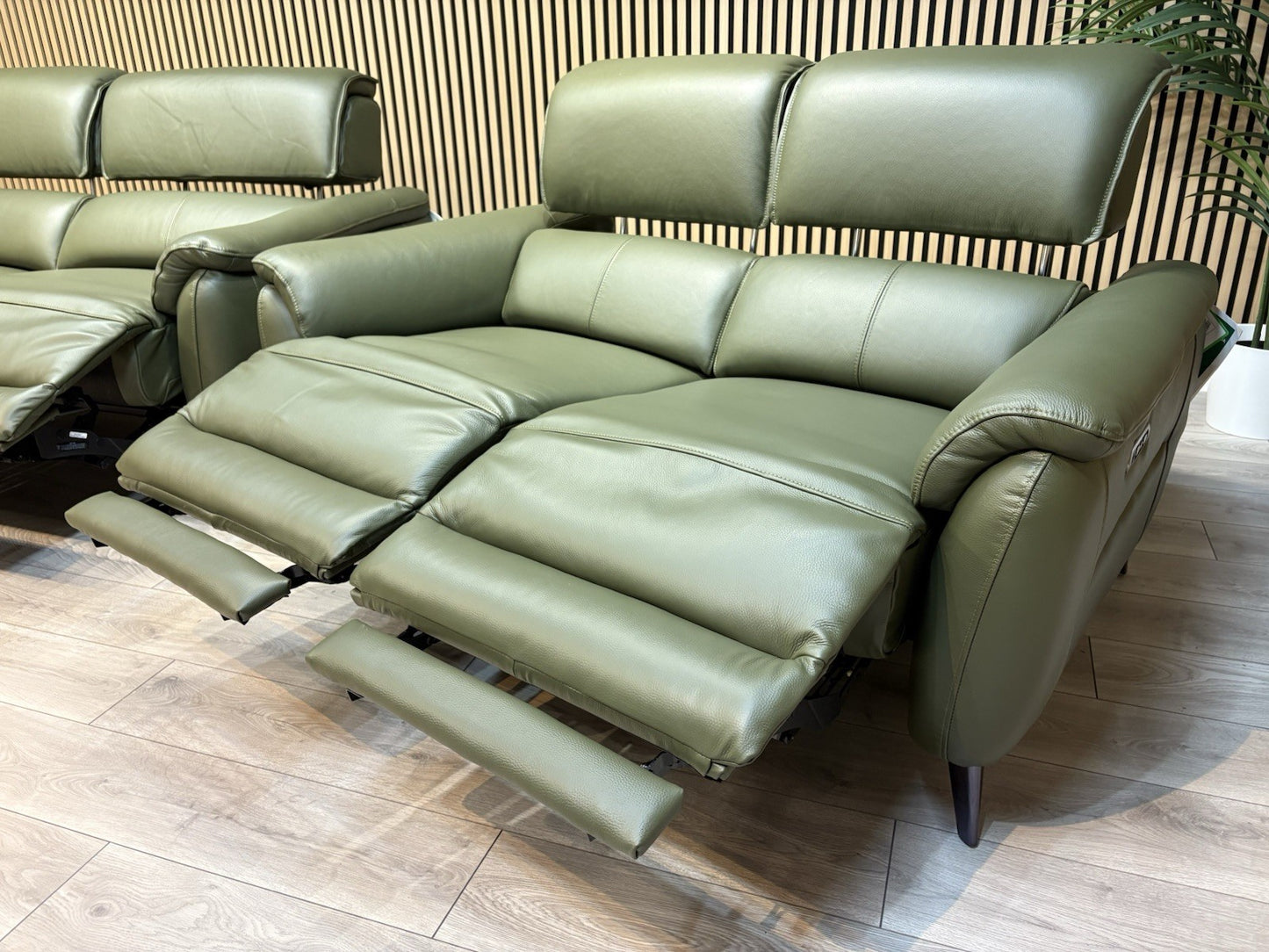 Furniture Village JUDE Style Leather 3 + 2 Seater Power Sofa Set - RRP £4,690