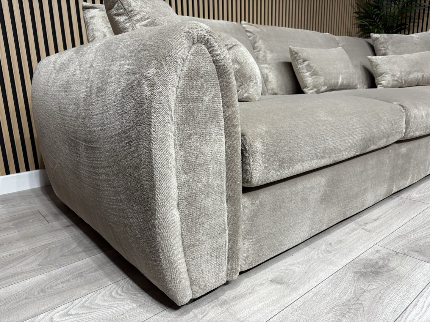 Sofology MARBLE ARCH Style Fabric RHF Corner Sofa, Beige - RRP £3,599