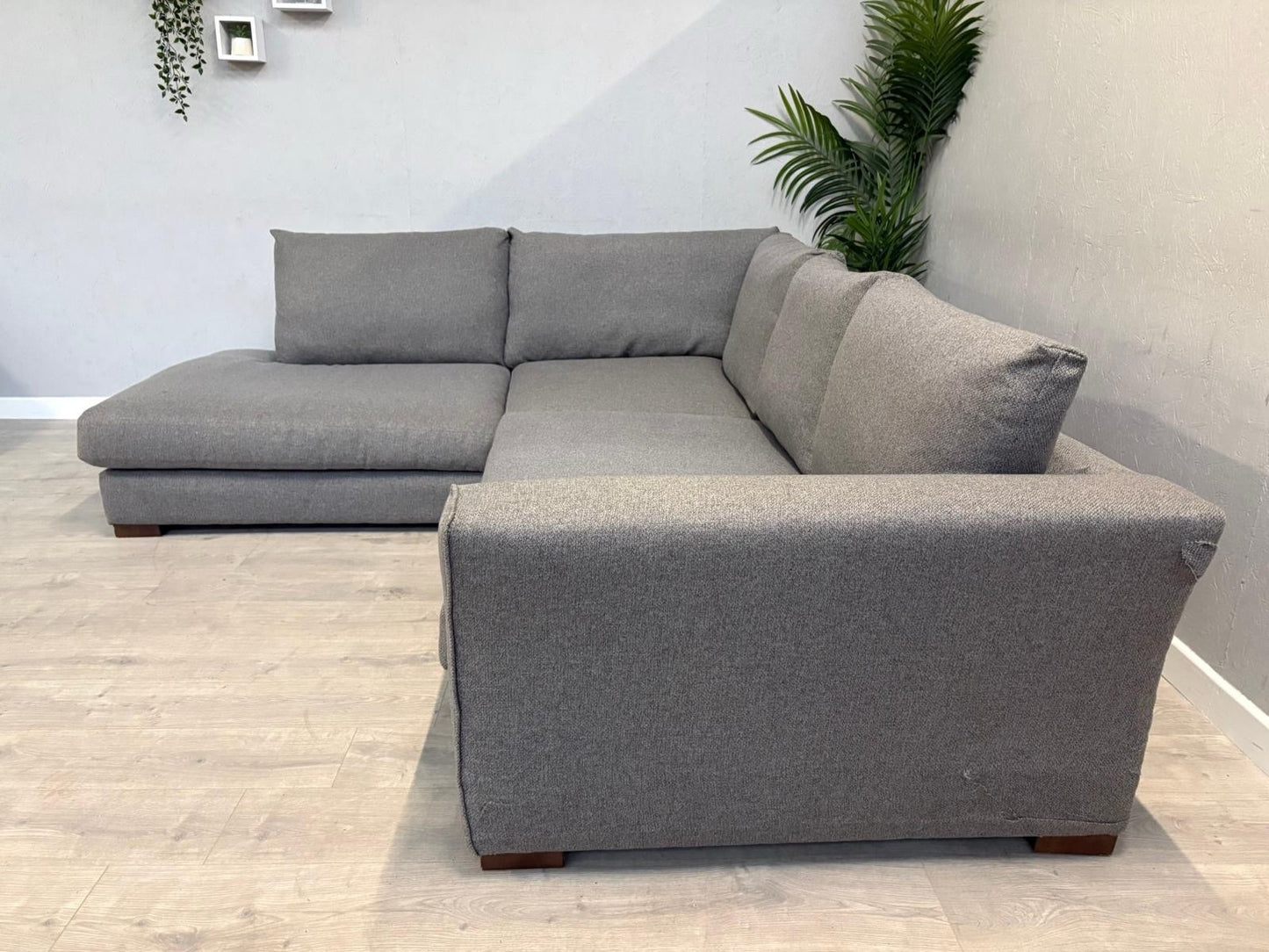 DFS KAIZER / PAIGNTON LHF Open End Chaise Fabric Corner Sofa - RRP £1499