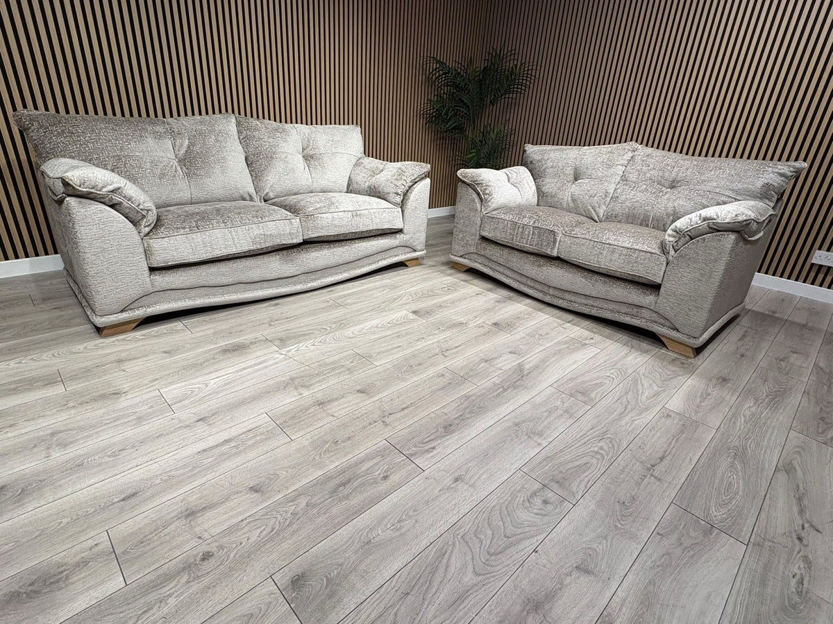 Oak Furnitureland RAVELLO Style Fabric 3 + 2 Seater Sofa Set - RRP £2,798
