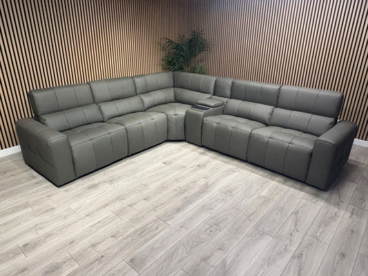 Sofology BARI Large Leather Power Recliner Corner Sofa - RRP £5899